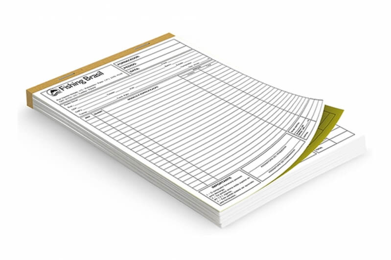 Talões de pedidos, orçamentos e recibos